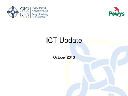 ICT Update October 2016.