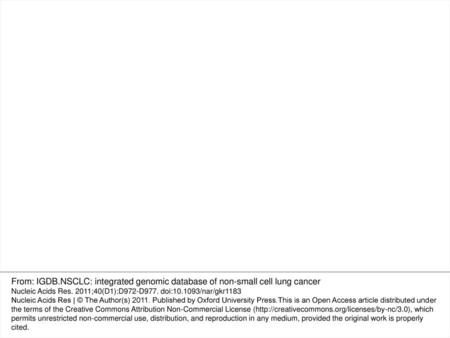 Figure 2. The graphic integration of CNAs with altered expression genes in lung AD and SCC. The red lines represent the amplification regions for CNA and.