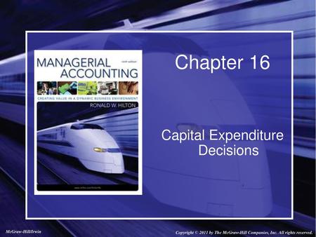 Capital Expenditure Decisions