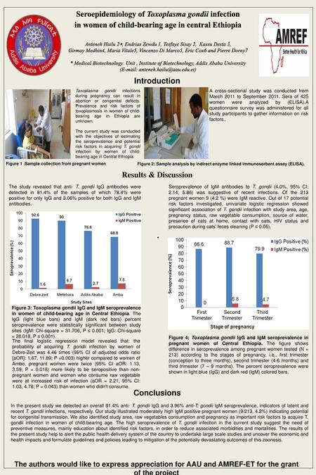 Seroepidemiology of Toxoplasma gondii infection