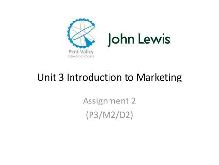 Unit 3 Introduction to Marketing