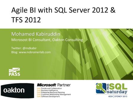 Agile BI with SQL Server 2012 & TFS 2012