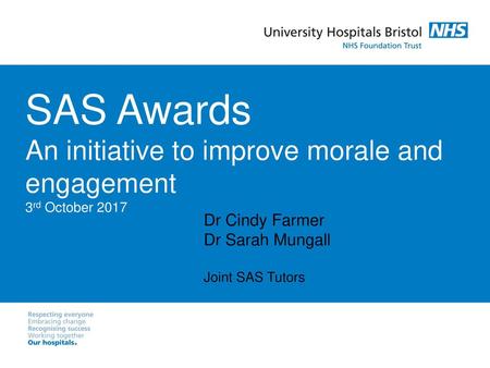 SAS Awards An initiative to improve morale and engagement