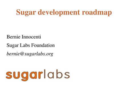 Sugar development roadmap