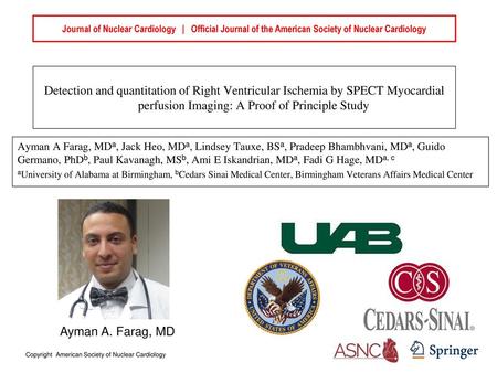 Journal of Nuclear Cardiology | Official Journal of the American Society of Nuclear Cardiology Detection and quantitation of Right Ventricular Ischemia.