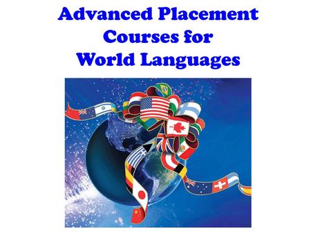 Advanced Placement Courses for