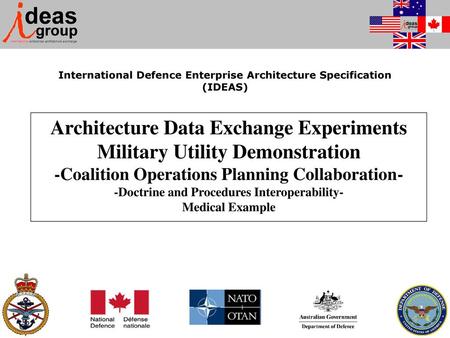 International Defence Enterprise Architecture Specification (IDEAS)