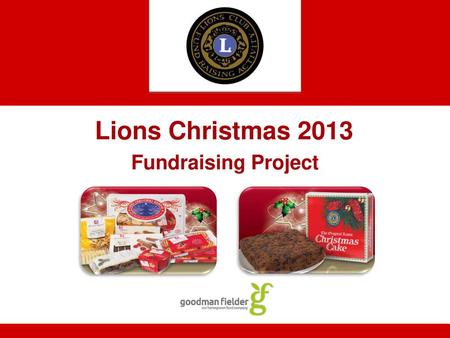 Lions Christmas 2013 Fundraising Project.