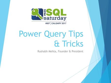 Power Query Tips & Tricks