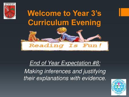 Welcome to Year 3’s Curriculum Evening