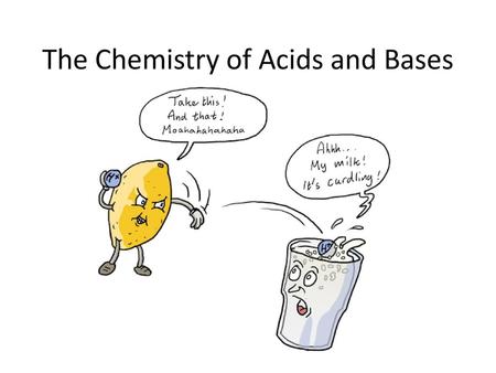 The Chemistry of Acids and Bases