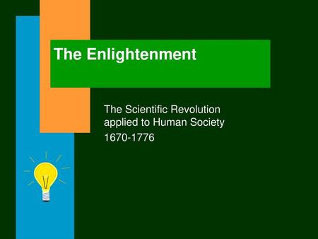 The Scientific Revolution applied to Human Society