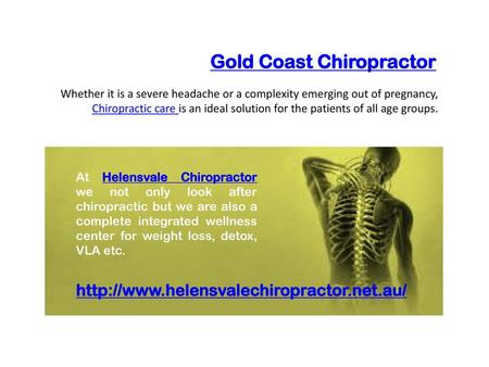 Gold Coast Chiropractor