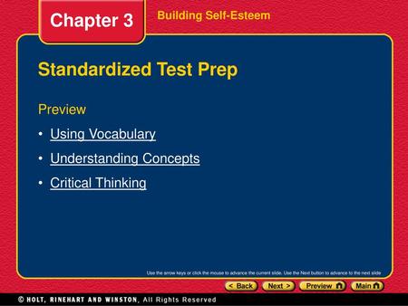 Standardized Test Prep