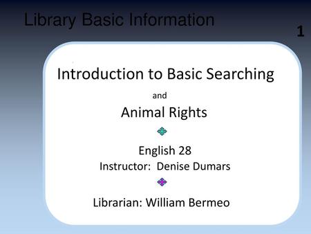 Library Basic Information 1