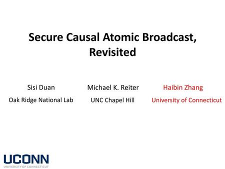 Secure Causal Atomic Broadcast, Revisited