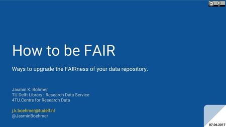 Ways to upgrade the FAIRness of your data repository.