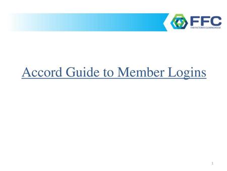 Accord Guide to Member Logins