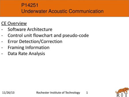 Underwater Acoustic Communication