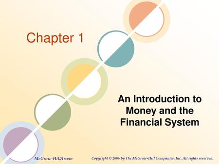 An Introduction to Money and the Financial System