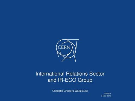 International Relations Sector and IR-ECO Group