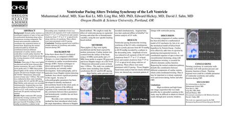 Ventricular Pacing Alters Twisting Synchrony of the Left Ventricle