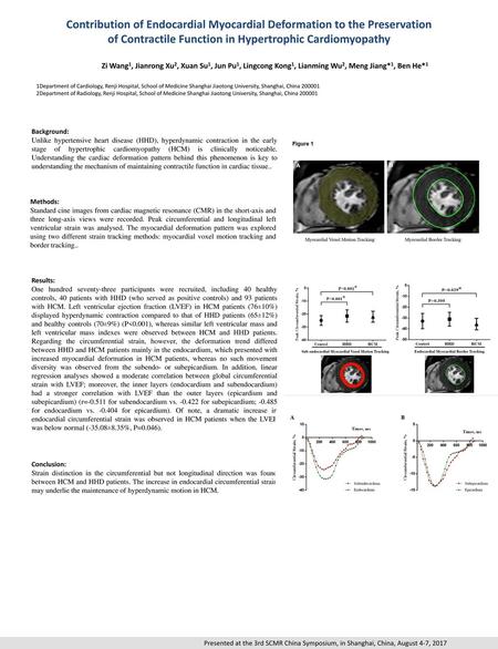 Contribution of Endocardial Myocardial Deformation to the Preservation of Contractile Function in Hypertrophic Cardiomyopathy Zi Wang1, Jianrong Xu2, Xuan.