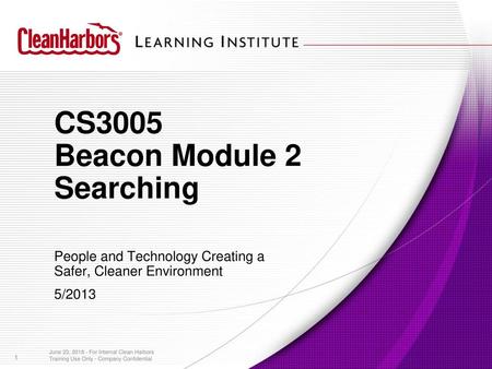 CS3005 Beacon Module 2 Searching