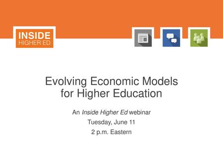 Evolving Economic Models for Higher Education