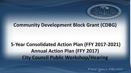 Community Development Block Grant (CDBG)