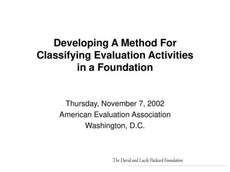 American Evaluation Association