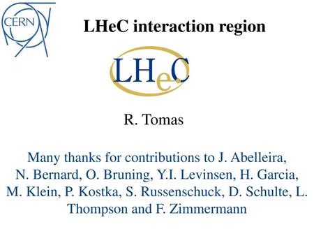 LHeC interaction region