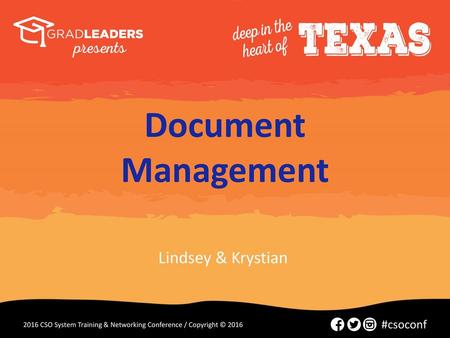 Document Management Lindsey & Krystian.