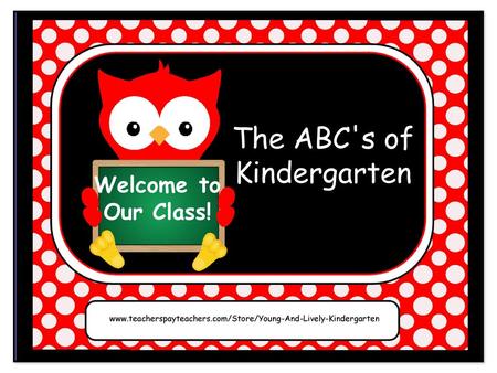 The ABC's of Kindergarten