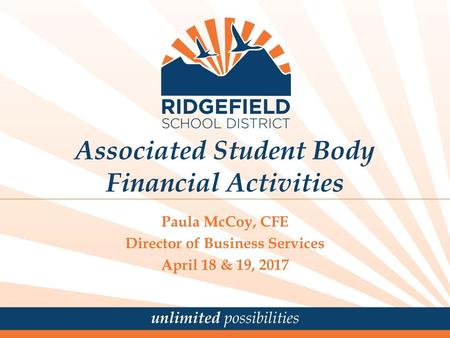 Associated Student Body Financial Activities