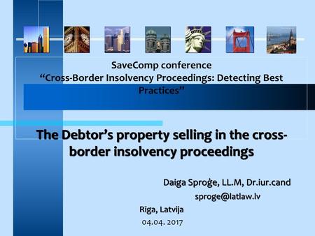 “Cross-Border Insolvency Proceedings: Detecting Best