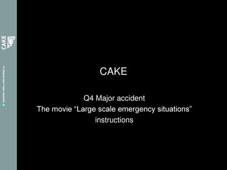 The movie “Large scale emergency situations”