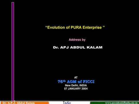 “Evolution of PURA Enterprise ”