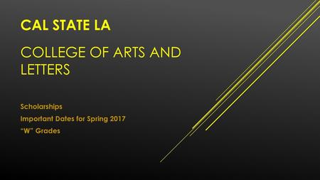 Cal State LA College of Arts and Letters