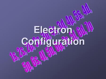 Electron Configuration