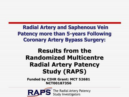 Funded by CIHR Grant: MCT NCT