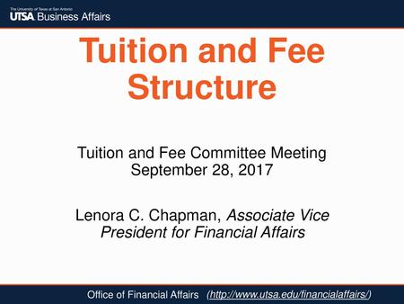 Tuition and Fee Structure