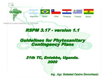 Guidelines for Phytosanitary Contingency Plans