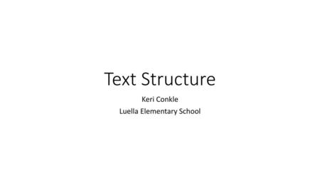 Keri Conkle Luella Elementary School