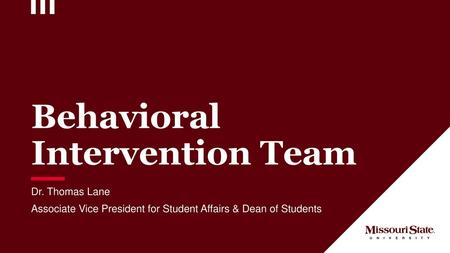 Behavioral Intervention Team