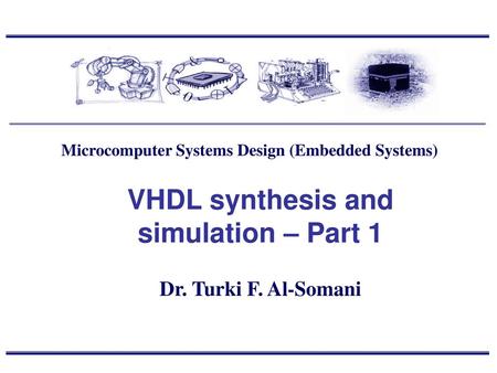 Introduction Introduction to VHDL Entities Signals Data & Scalar Types