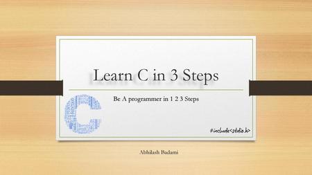 Be A programmer in Steps