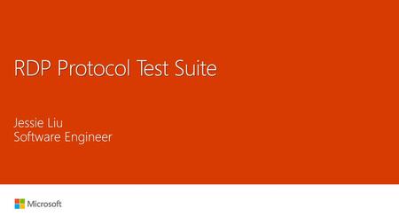 RDP Protocol Test Suite