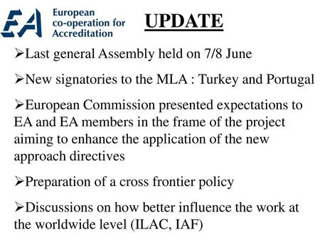 UPDATE Last general Assembly held on 7/8 June