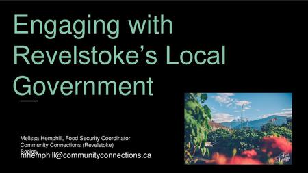 Engaging with Revelstoke’s Local Government